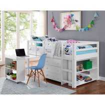 Bain twin loft bed with on sale desk and drawers isabelle & max